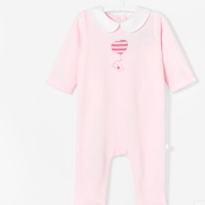 Jacadi Pink Velour Jumpsuit